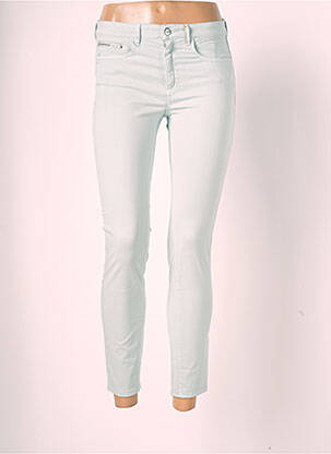 Jeans coupe slim stretch taille normale vert COUTURIST femme