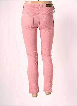 Pantalon 7/8 taille haute taille haute rose COUTURIST femme
