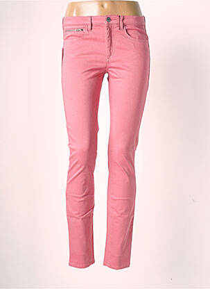 Jeans coupe slim stretch taille normale rose COUTURIST femme