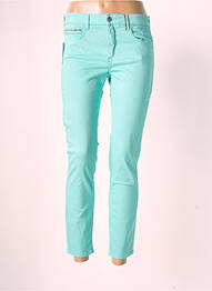 Jeans coupe slim stretch taille normale vert COUTURIST femme