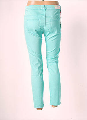 Jeans coupe slim stretch taille normale vert COUTURIST femme