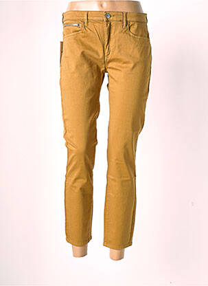 Pantalon 7/8 stretch taille normale marron COUTURIST femme