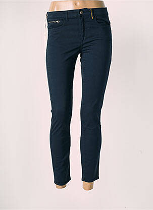 Pantalon 7/8 stretch taille normale bleu COUTURIST femme