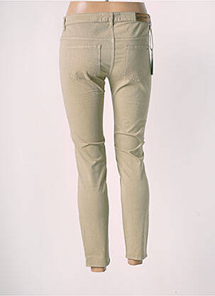 Jeans coupe slim stretch taille normale beige COUTURIST femme