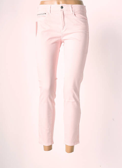 Jeans coupe slim stretch taille normale rose COUTURIST femme