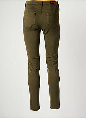 Pantalon slim stretch taille normale vert COUTURIST femme