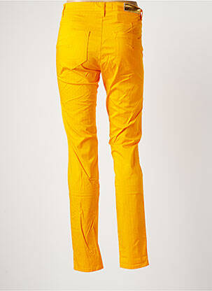 Pantalon slim tissage popeline taille normale orange COUTURIST femme