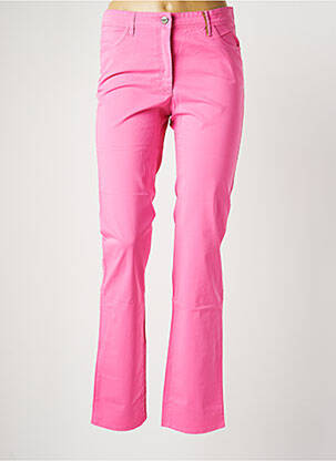Pantalon droit stretch taille normale rose COUTURIST femme