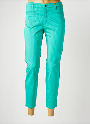 Pantalon 7/8 stretch taille normale vert COUTURIST femme