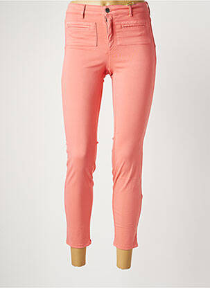 Pantalon 7/8 stretch taille normale rose COUTURIST femme