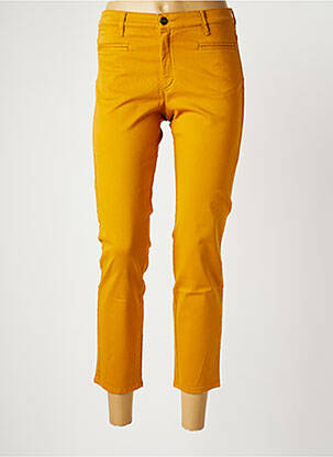 Pantalon 7/8 stretch taille normale orange COUTURIST femme