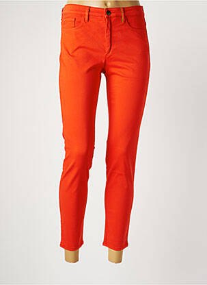Pantalon 7/8 stretch taille normale orange COUTURIST femme