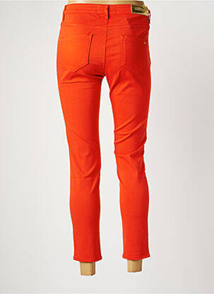 Pantalon 7/8 stretch taille normale orange COUTURIST femme