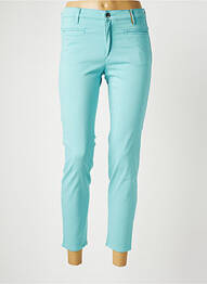 Pantalon 7/8 stretch taille normale bleu COUTURIST femme