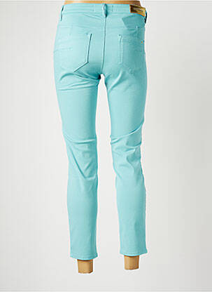 Pantalon 7/8 stretch taille normale bleu COUTURIST femme