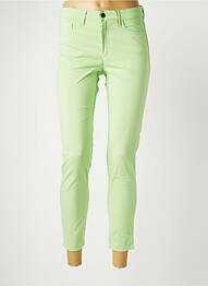 Pantalon 7/8 stretch taille normale vert COUTURIST femme