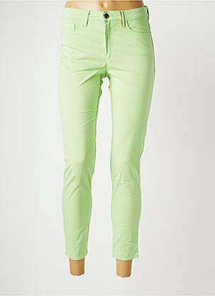 Pantalon 7/8 stretch taille normale vert COUTURIST femme