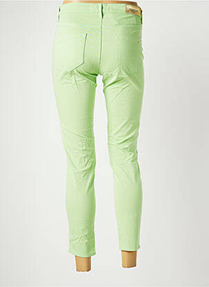 Pantalon 7/8 stretch taille normale vert COUTURIST femme