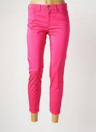 Pantalon 7/8 stretch taille normale rose COUTURIST femme