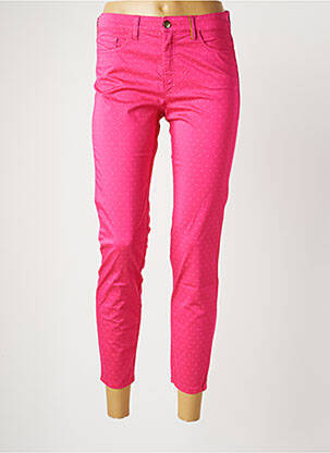 Pantalon 7/8 stretch taille normale rose COUTURIST femme