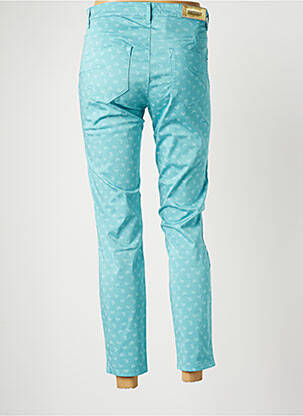 Pantalon 7/8 stretch taille normale bleu COUTURIST femme