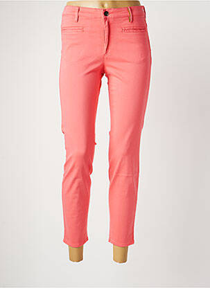 Pantalon 7/8 stretch taille normale rose COUTURIST femme