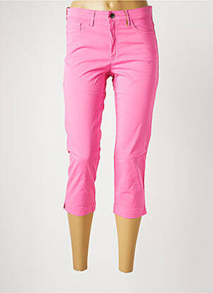 Pantacourt stretch taille normale rose COUTURIST femme