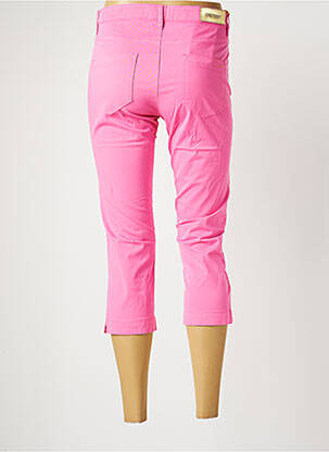 Pantacourt stretch taille normale rose COUTURIST femme