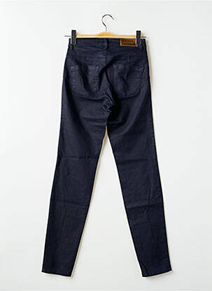 Pantalon slim tissage enduit taille normale bleu COUTURIST femme