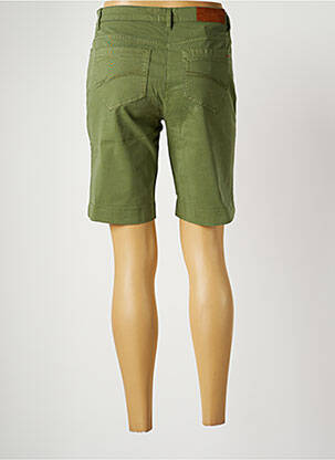 Bermuda coupe droite taille normale vert COUTURIST femme