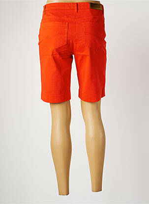 Bermuda coupe droite taille normale orange COUTURIST femme