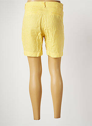 Bermuda coupe chino taille normale jaune COUTURIST femme