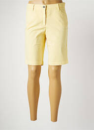 Bermuda coupe droite taille normale jaune COUTURIST femme