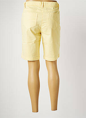 Bermuda coupe droite taille normale jaune COUTURIST femme