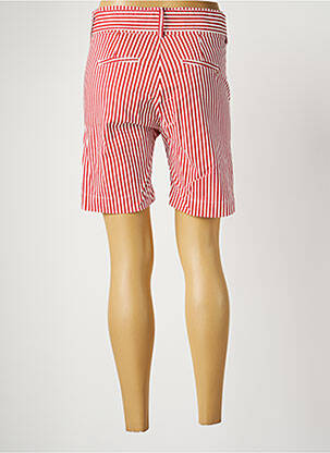 Bermuda coupe chino taille normale rouge COUTURIST femme