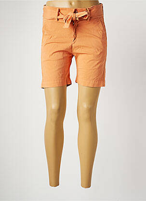Bermuda coupe chino taille normale orange COUTURIST femme