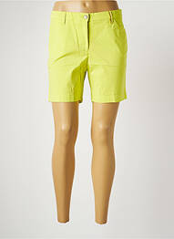 Short fermeture zippée sous rabat boutonné taille normale vert COUTURIST femme