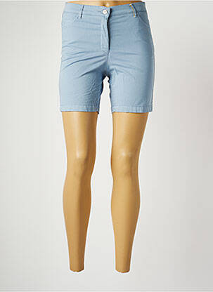 Short fermeture zippée sous rabat boutonné taille normale bleu COUTURIST femme