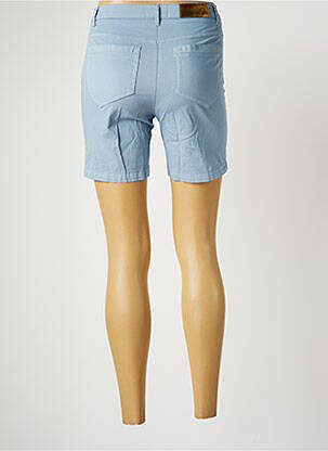 Short fermeture zippée sous rabat boutonné taille normale bleu COUTURIST femme