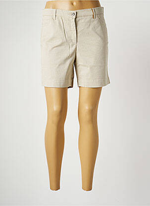 Short fermeture zippée sous rabat boutonné taille normale beige COUTURIST femme
