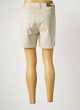 Short fermeture zippée sous rabat boutonné taille normale beige COUTURIST femme
