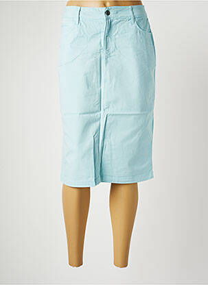 Jupe mi-longue taille haute bleu COUTURIST femme
