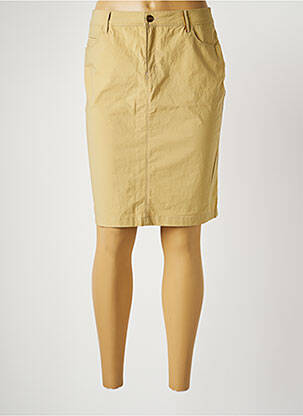 Jupe mi-longue stretch beige COUTURIST femme