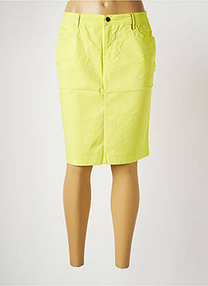 Jupe mi-longue stretch jaune COUTURIST femme