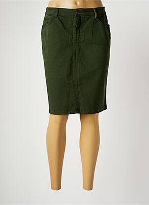 Jupe mi-longue stretch vert COUTURIST femme