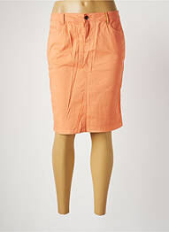 Jupe mi-longue taille normale orange COUTURIST femme