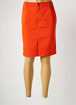 Jupe mi-longue stretch orange COUTURIST femme