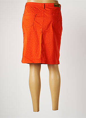 Jupe mi-longue stretch orange COUTURIST femme