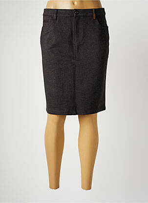 Jupe mi-longue taille normale gris COUTURIST femme