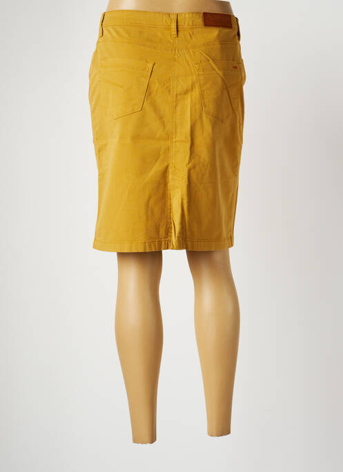 Jupe mi-longue taille haute jaune COUTURIST femme